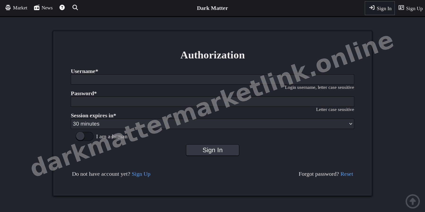 User Login Interface